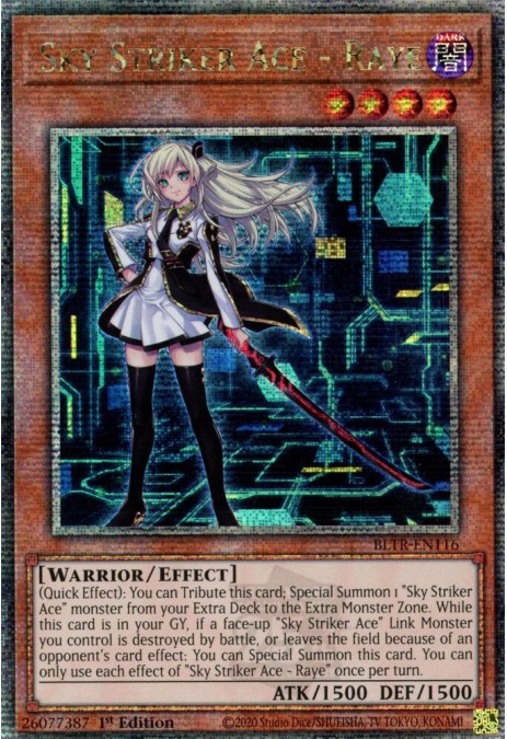Sky Striker Ace - Raye (Alternate Art) (Quarter Century Secret Rare)