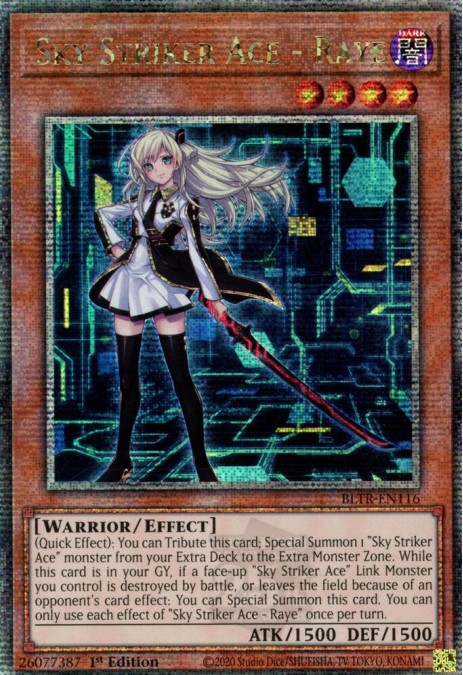 Sky Striker Ace - Raye (Alternate Art) (Quarter Century Secret Rare)
